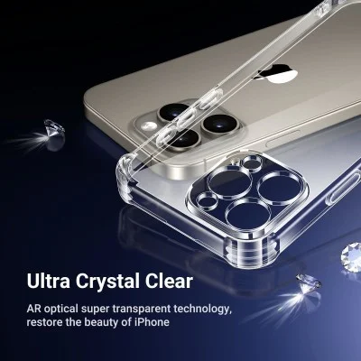 UGREEN Bright Cushion Protective Case for iPhone 16 Pro Clear